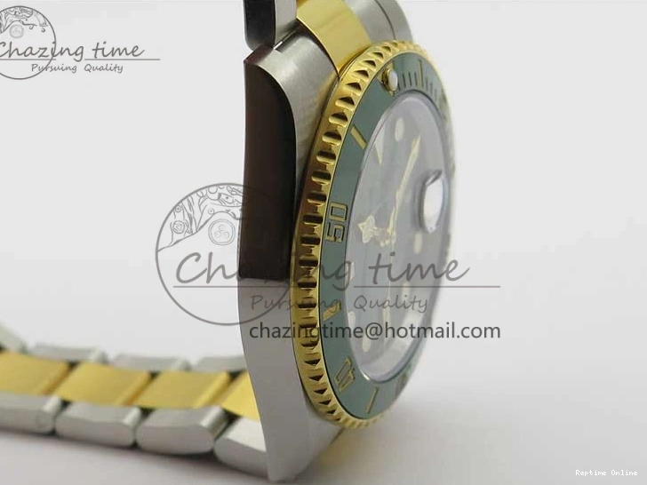 0115 Submariner 116613 LV VRF Best Edition YG Wrapped Bezel Green Dial on SS YG Bracelet A2836 MAX Version Compact 2920